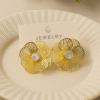 Gilded Bloom Earring