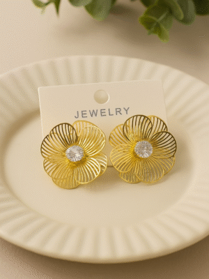 Gilded Bloom Earring