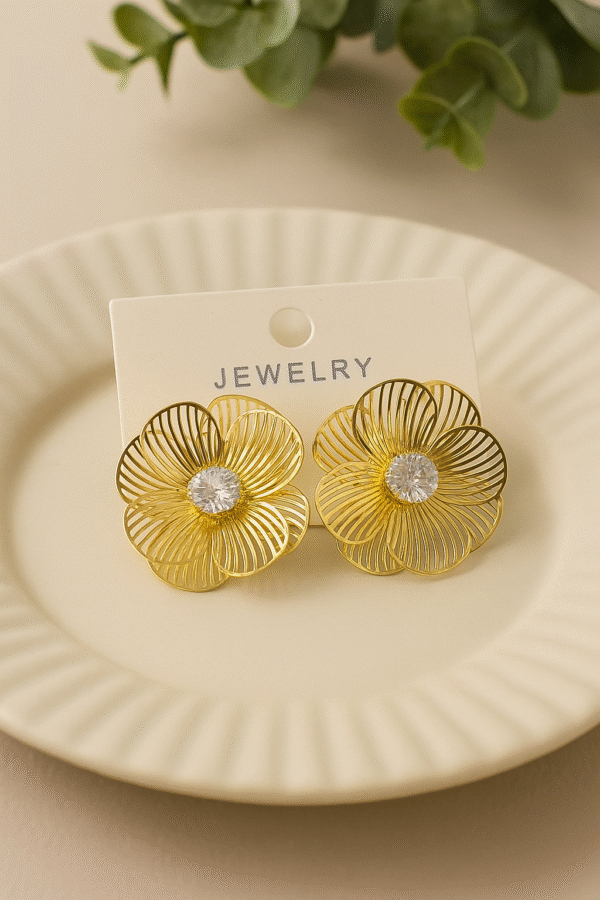 Gilded Bloom Earring