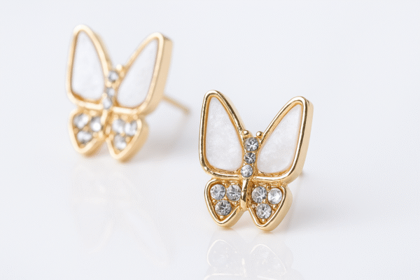 Ivory Flutter Studs Ivory Flutter Studs