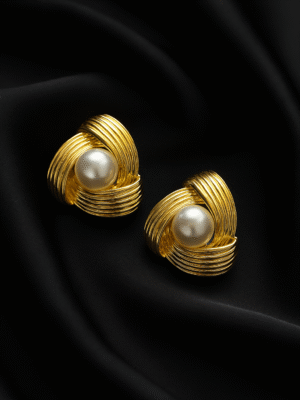 Aurora Luxe Pearl Twist Studs