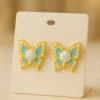 Blue and Pink Enamel Wings