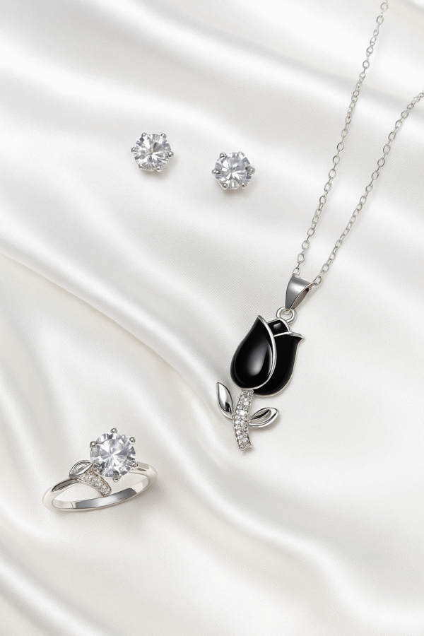 Midnight Rose Elegance Jewelry Set