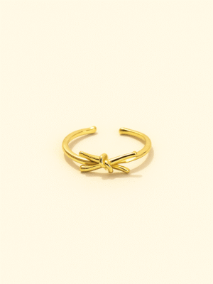 Auric Whisper Knot Ring