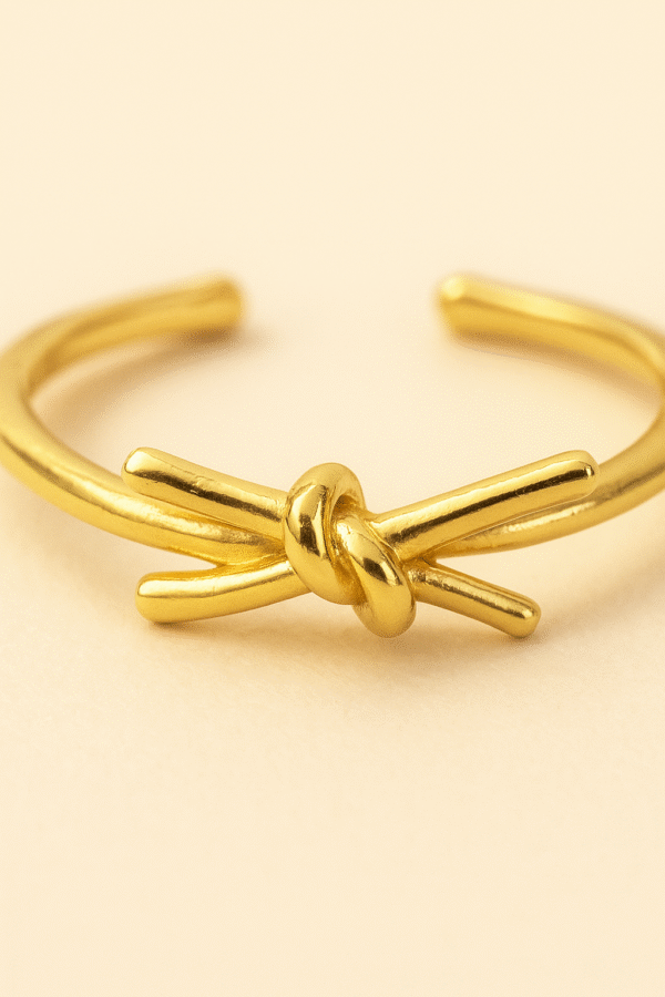 Auric Whisper Knot Ring