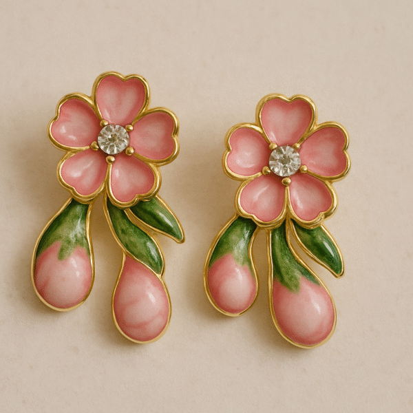 Blush Bloom Drops Earrings