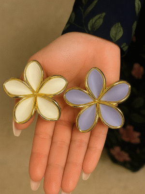 White and Purple Hair Clutcher