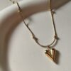 Gold Heart Chain Necklace